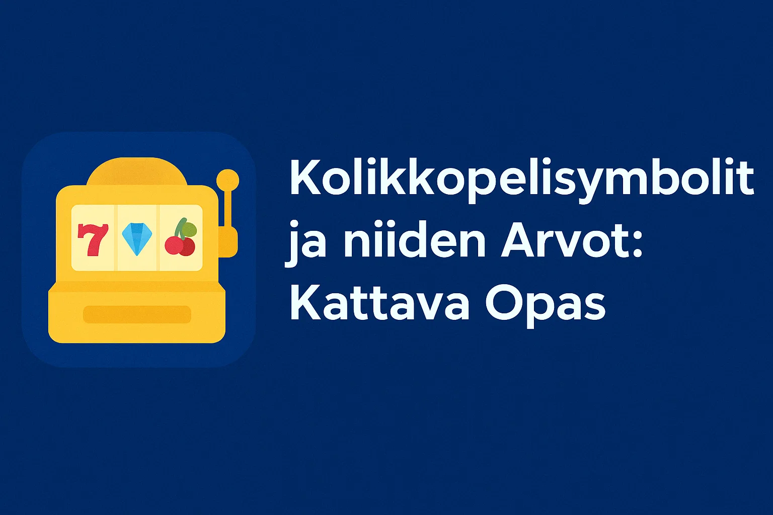 Kolikkopelisymbolit ja niiden Arvot: Kattava Opas